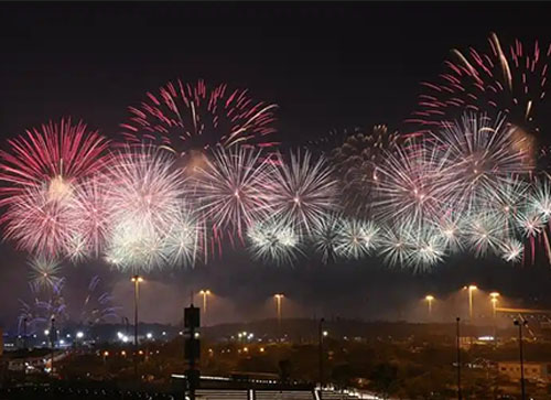 岑巩县焰火晚会